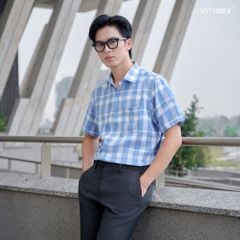 BST PTLL ÁO SƠ MI NGẮN TAY DÁNG RỘNG VITIMEX ARC 7811