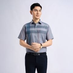 ÁO SƠ MI NGẮN TAY DÁNG RỘNG VITIMEX ARC 7886