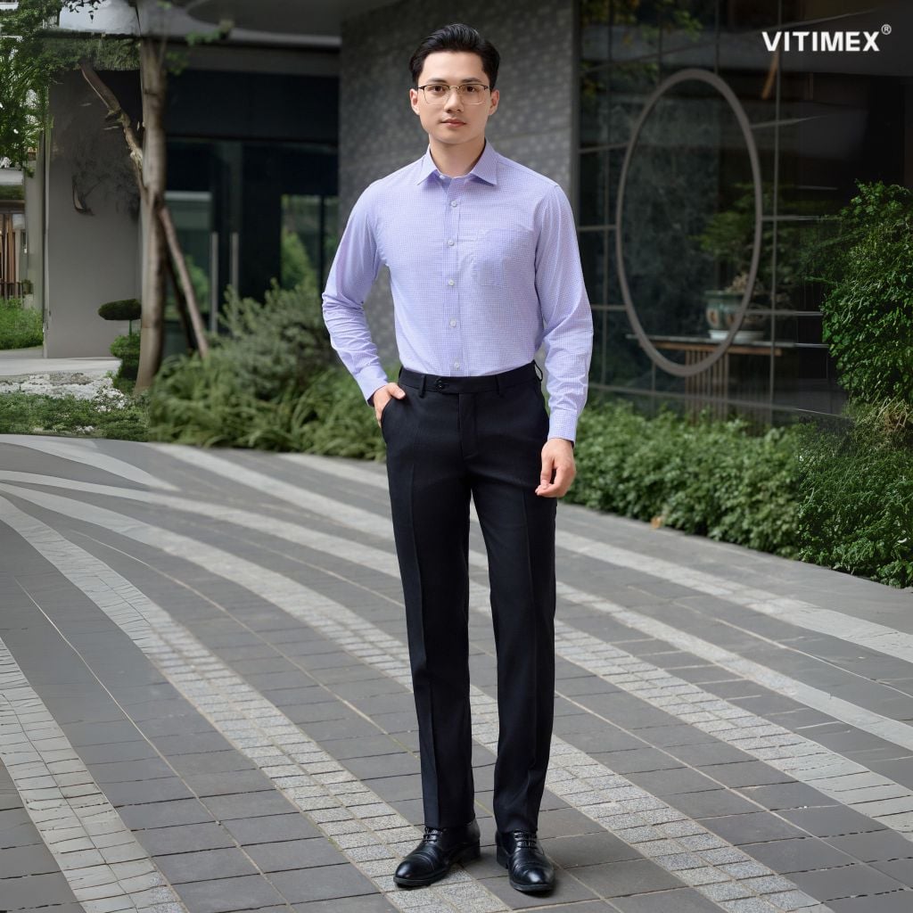 BST PTLL ÁO SƠ MI DÀI TAY VITIMEX DÁNG RỘNG VỪA REGULAR ARD 7789