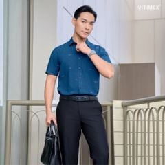 BST PTLL ÁO SƠ MI NGẮN TAY DÁNG ÔM VẠT BẰNG VITIMEX ASB 7699