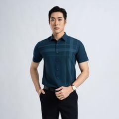 ÁO SƠ MI NGẮN TAY DÁNG ÔM VẠT BẰNG VITIMEX ASB 7712
