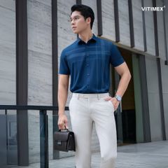 BST PTLL ÁO SƠ MI NGẮN TAY DÁNG ÔM VẠT BẰNG VITIMEX ASB 7712