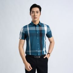ÁO SƠ MI NGẮN TAY DÁNG ÔM VẠT BẰNG VITIMEX ASB 7718