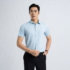 ÁO SƠ MI NGẮN TAY DÁNG ÔM VẠT BẰNG VITIMEX ASB 7721