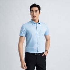 ÁO SƠ MI NGẮN TAY DÁNG ÔM VẠT BẰNG VITIMEX ASB 7724
