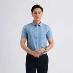 ÁO SƠ MI NGẮN TAY DÁNG ÔM VẠT BẰNG VITIMEX ASB 7797
