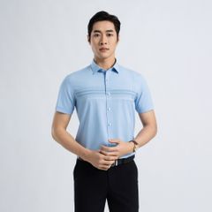 ÁO SƠ MI NGẮN TAY DÁNG ÔM VẠT BẰNG VITIMEX ASB 7817