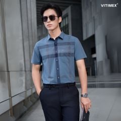 BST PTLL ÁO SƠ MI NGẮN TAY DÁNG ÔM VẠT BẰNG VITIMEX ASB 7825