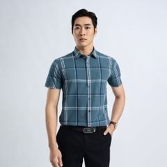 ÁO SƠ MI NGẮN TAY DÁNG ÔM VẠT BẰNG VITIMEX ASB 7860