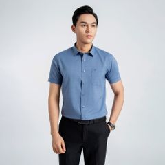ÁO SƠ MI NGẮN TAY DÁNG ÔM VẠT BẰNG VITIMEX ASB 7864