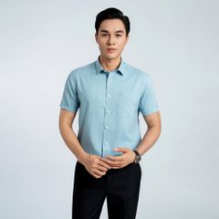 ÁO SƠ MI NGẮN TAY DÁNG ÔM VẠT BẰNG VITIMEX ASB 7865