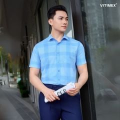 BST PTLL ÁO SƠ MI NGẮN TAY DÁNG ÔM VITIMEX ASC 4073