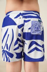 Quần short đi biển nam Blue Stamp màu trắng
