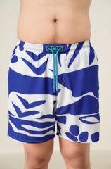 Quần short đi biển nam Blue Stamp màu trắng