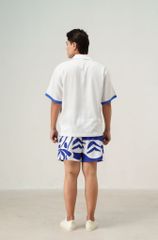 Quần short đi biển nam Blue Stamp màu trắng