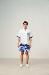 Set đồ đi biển nam Blue Stamp màu trắng