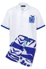 Set đồ đi biển nam Blue Stamp màu trắng