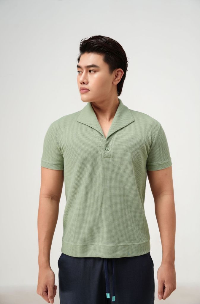 Áo polo nam Palma xanh mint
