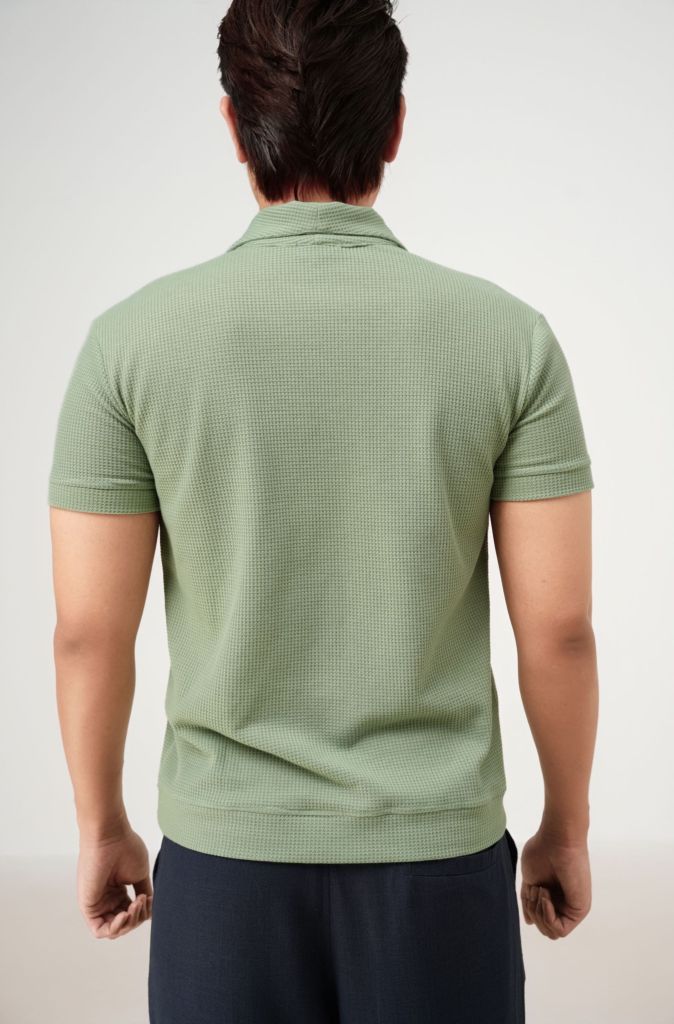 Áo polo nam Palma xanh mint