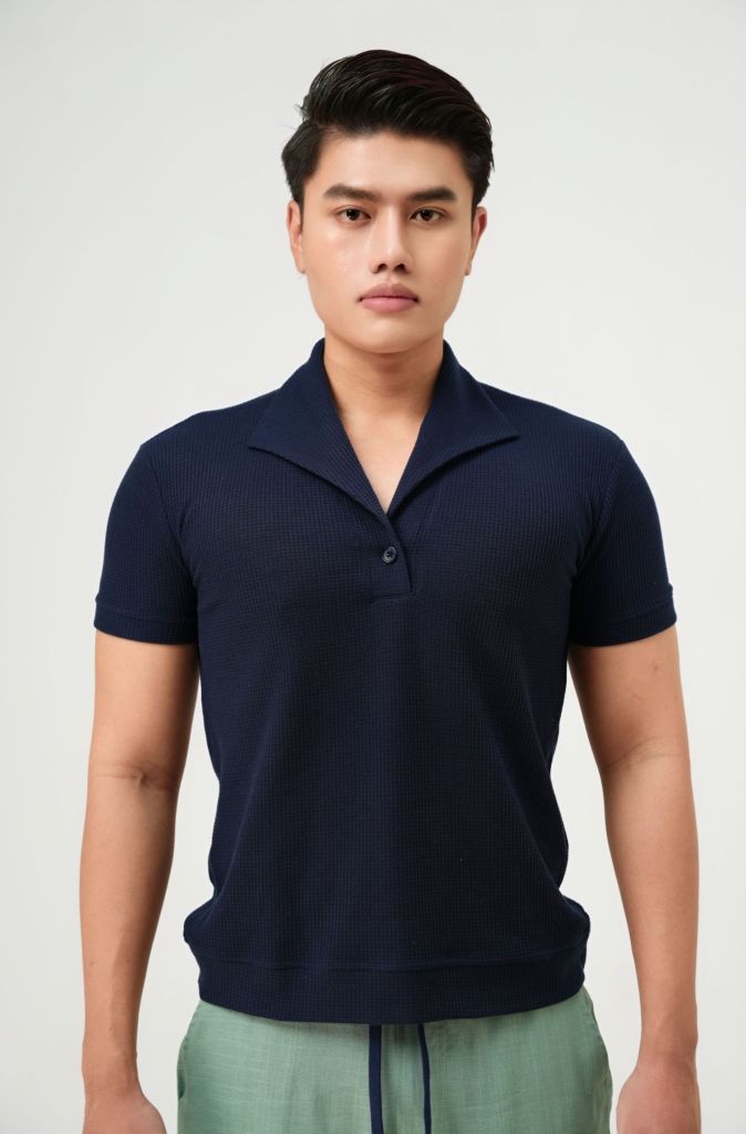 Áo polo nam Palma xanh navy