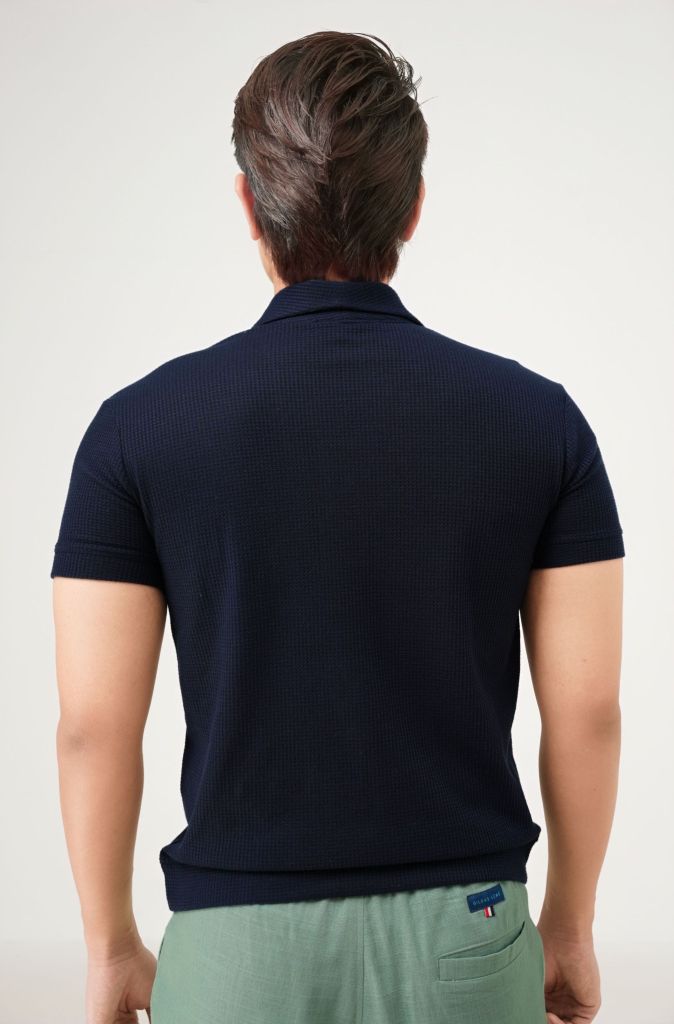 Áo polo nam Palma xanh navy