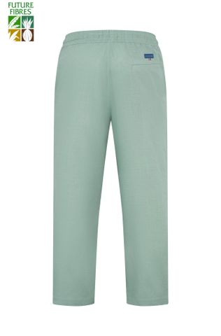 Quần dài nam Linen dáng Regular màu xanh mint