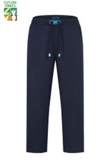 Quần dài nam Linen dáng Regular màu xanh navy