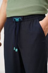 Quần dài nam Linen dáng Regular màu xanh navy