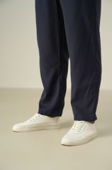Quần dài nam Linen dáng Regular màu xanh navy