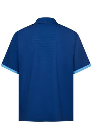 Áo sơ mi nam đi biển Blue Stamp màu xanh navy