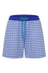 Quần bơi nam Monogram màu xanh hồ bơi
