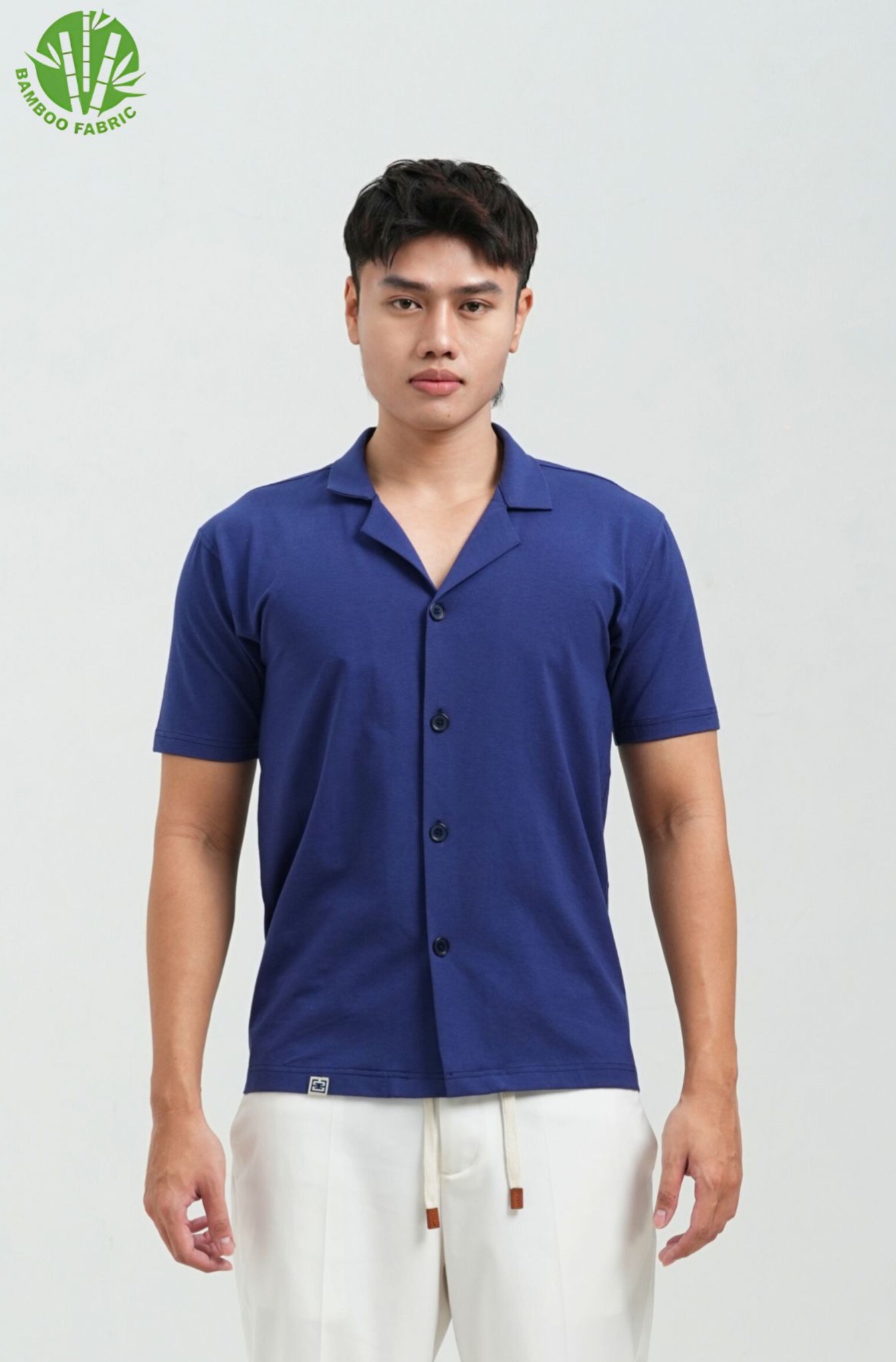 Áo sơ mi nam Cuban ngắn tay Bamboo