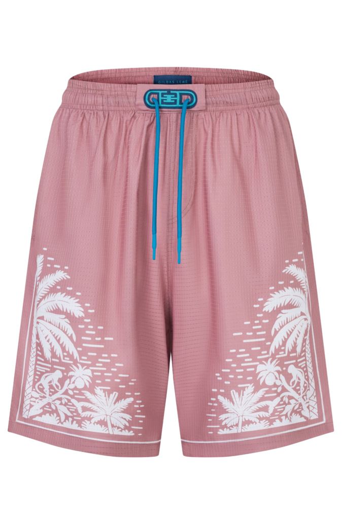 Set đồ đi biển nam Pink Paradise màu hồng