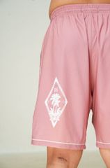 Quần short đi biển nam Pink Paradise màu hồng