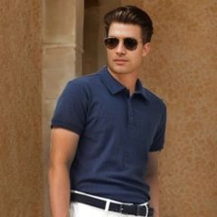 Áo Polo Cotton Tự Nhiên Nam Trơn Gassin Form Regular - Màu Xanh Navy