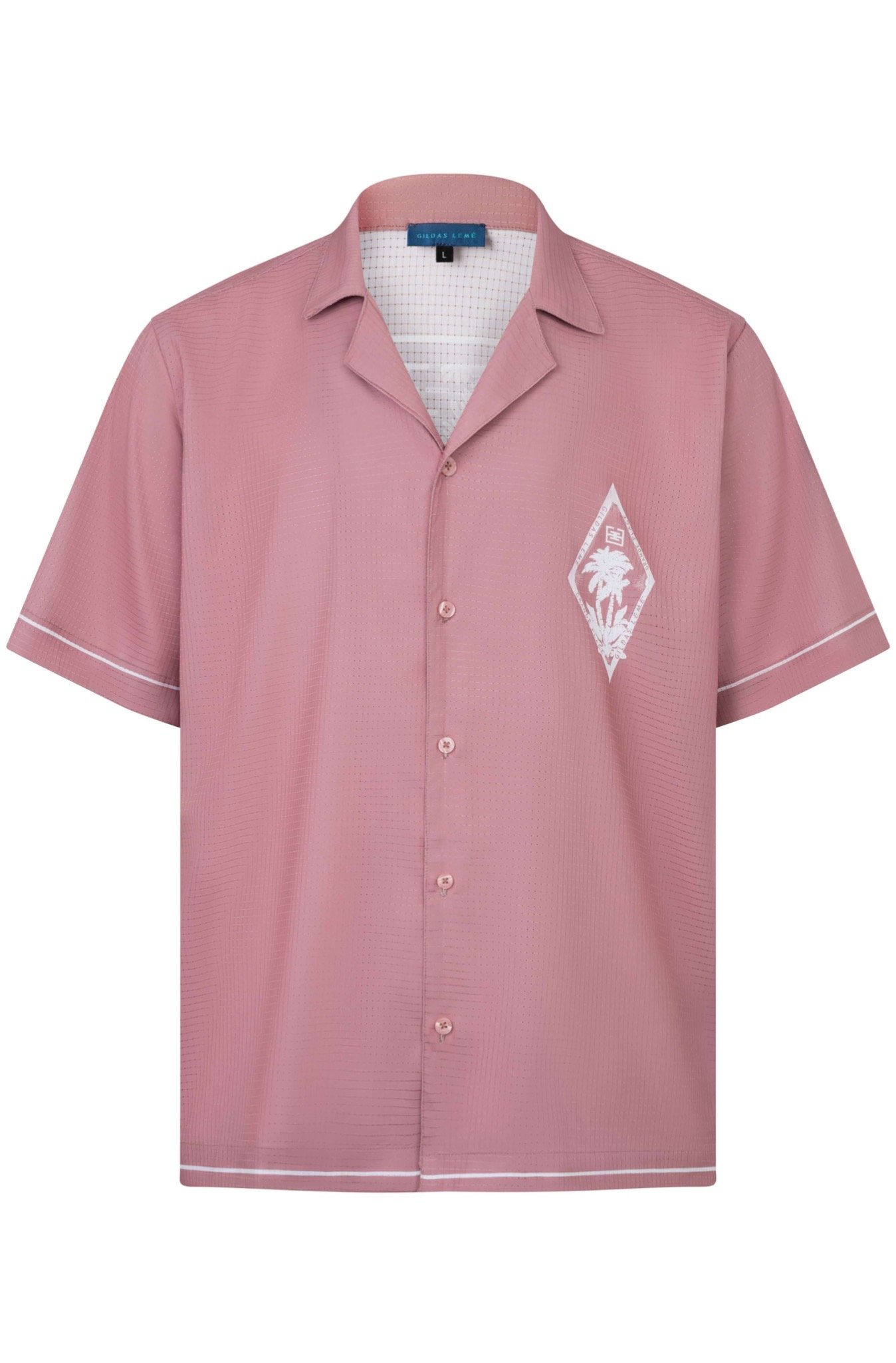 Áo Sơ Mi Nam Đi Biển Pink Paradise Màu Hồng