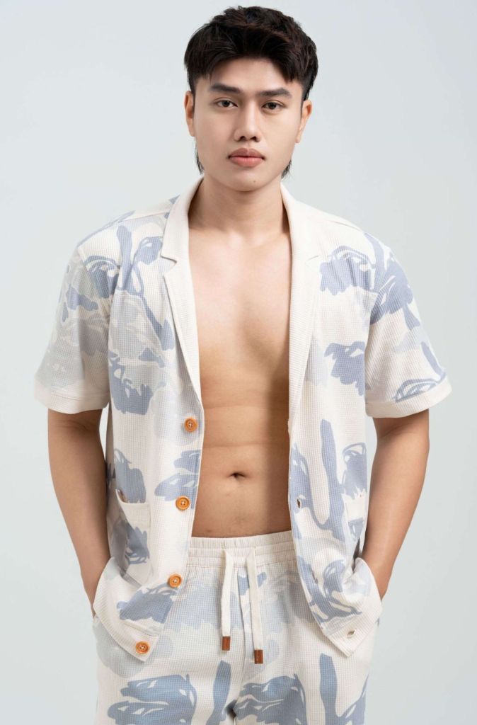 Áo Sơ Mi Nam Đi Biển Pin Parasol