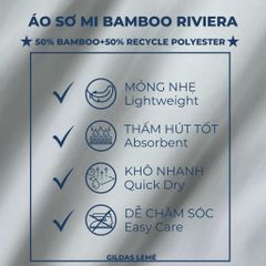 Áo Sơ Mi Bamboo Nam Tay Dài Riviera Form Regular