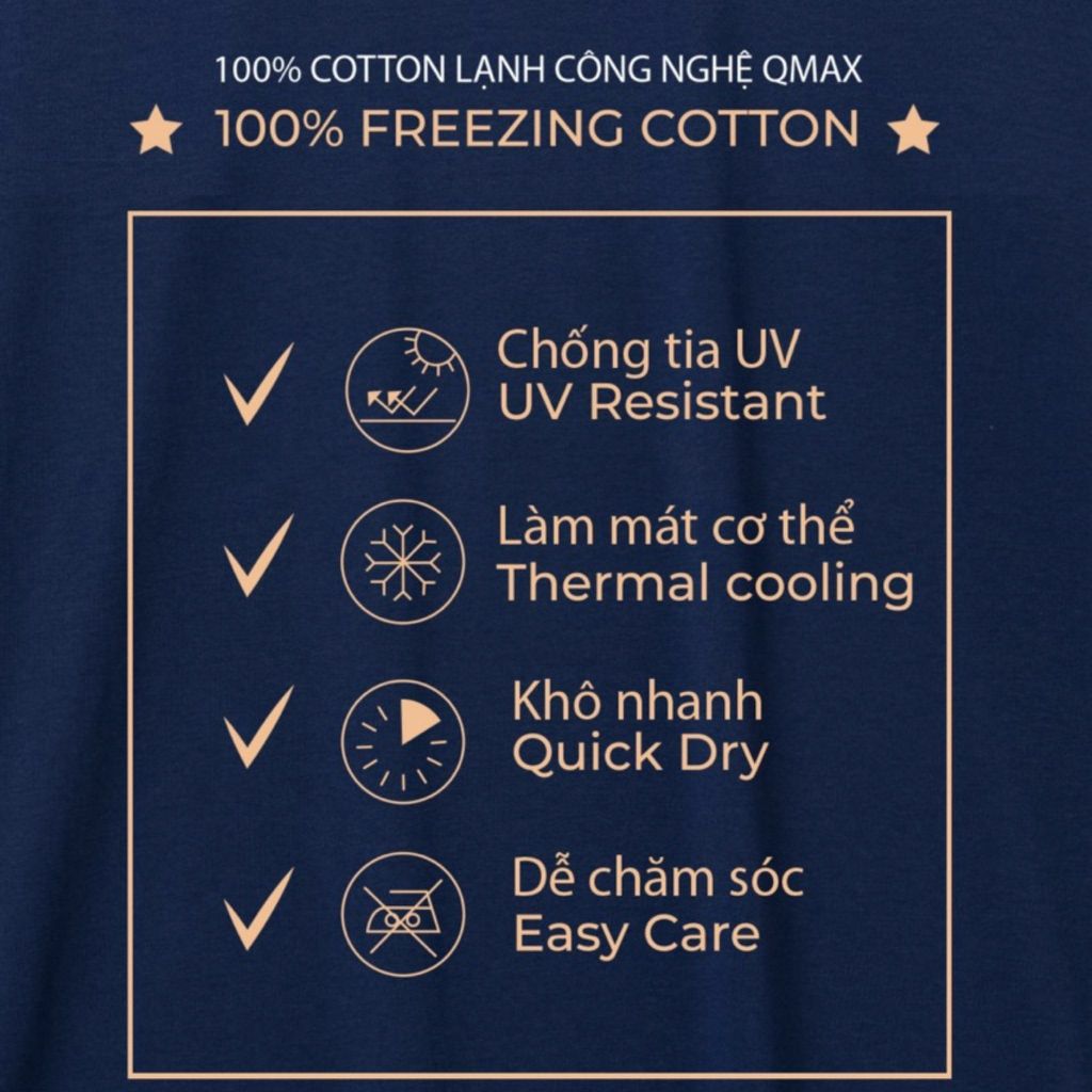 Áo Thun Cotton Lạnh Nam Trơn Qmax Mandarin Form Regular - Màu Trắng