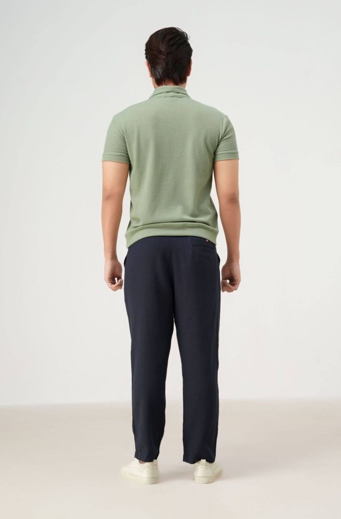 Quần Dài Nam Linen Xanh Navy