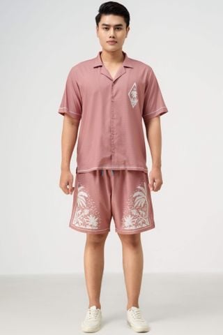Set Đồ Đi Biển Nam Pink Paradise Hồng