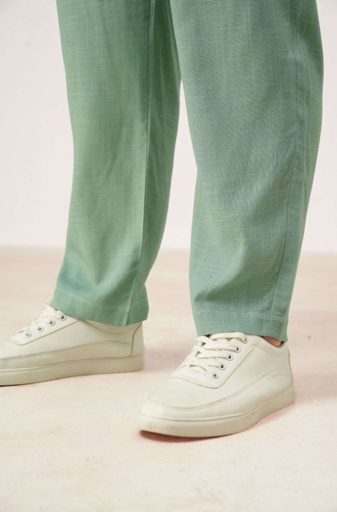 Quần Dài Nam Linen Xanh Mint