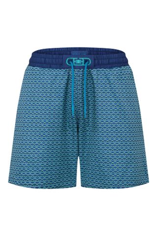 Quần Bơi Nam Monogram Xanh Đại Dương