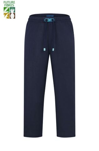 Quần Dài Nam Linen Xanh Navy