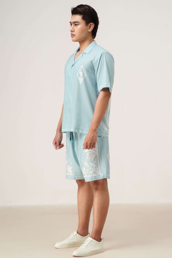 Áo Sơ Mi Nam Đi Biển Pink Paradise