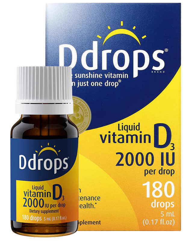  Ddrops Liquid Vitamin D3 2000IU 