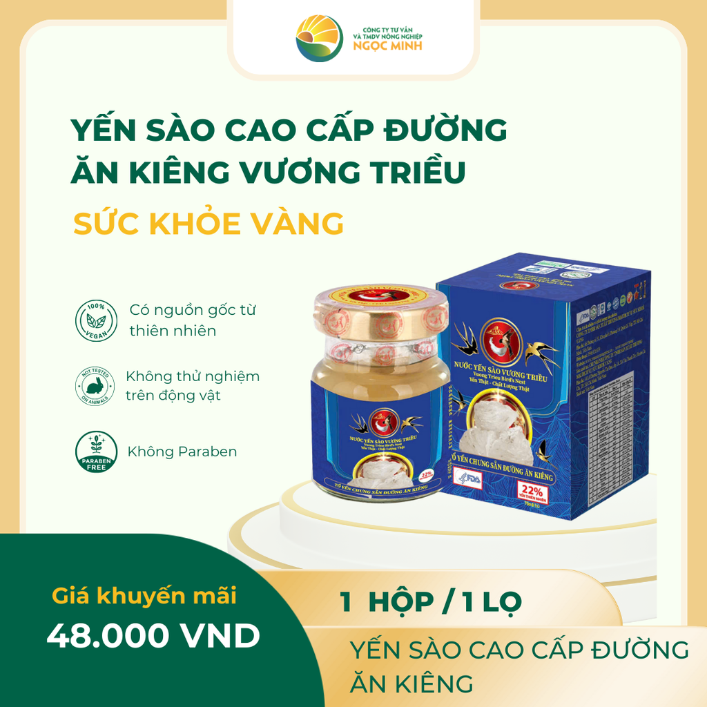  Yến sào cao cấp Vương Triều Đường Ăn Kiêng 22% 