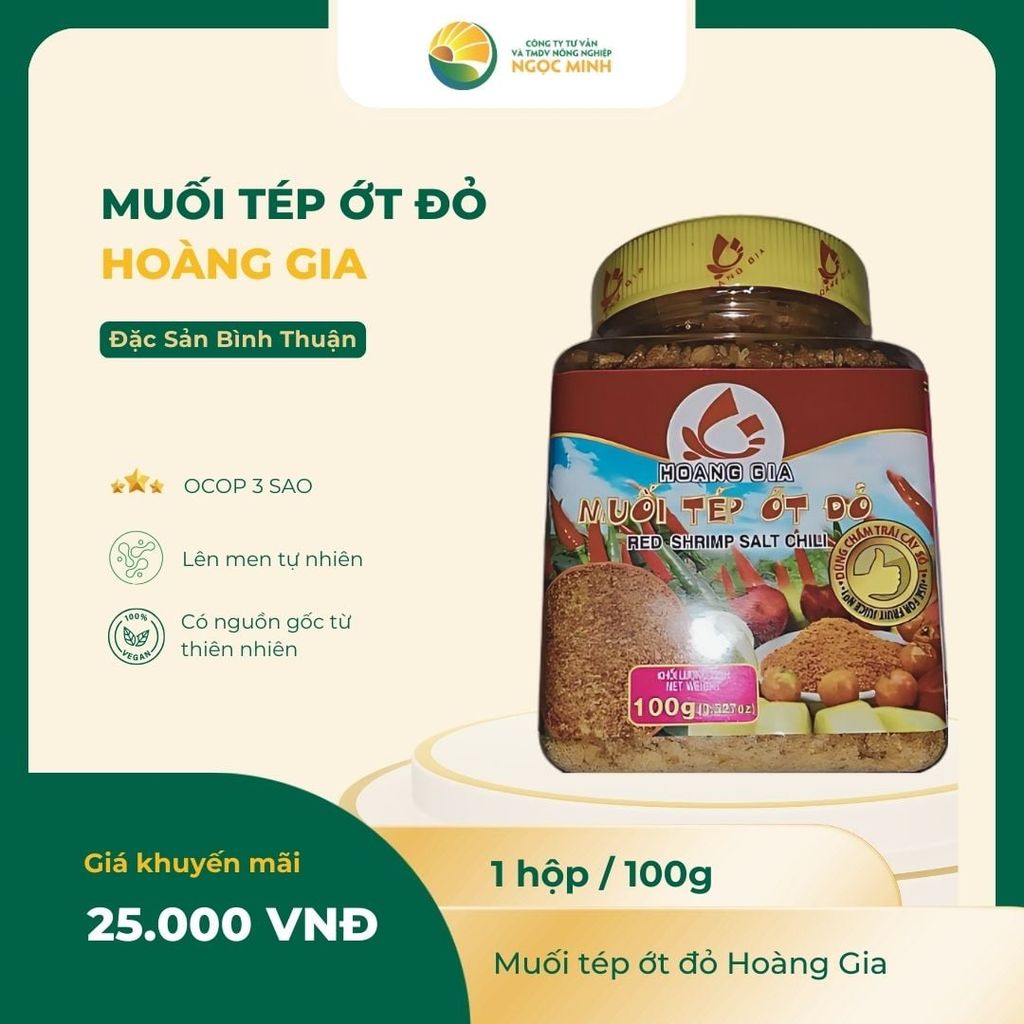  Muối tép ớt đỏ 
Red chili shrimp salt 