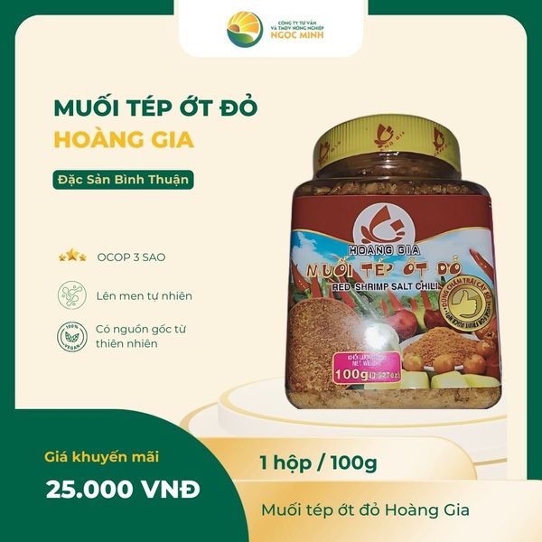  Muối tép ớt đỏ 
Red chili shrimp salt 