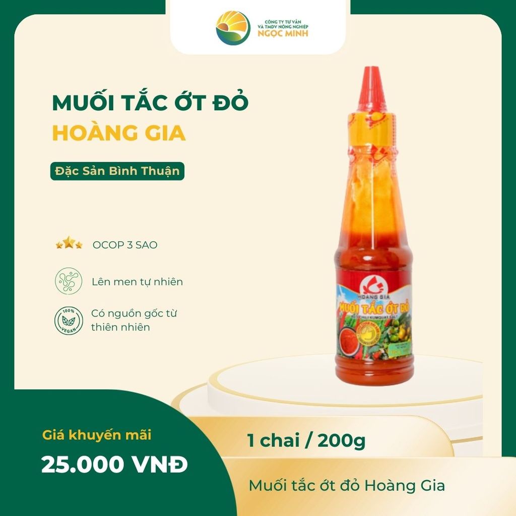  Muối tắc ớt đỏ 
Red chili kumquat salt 